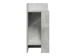 Online vidaxl Mesas laterais 2pcs c/ prateleira 110x50x103cm cimento Cinzento