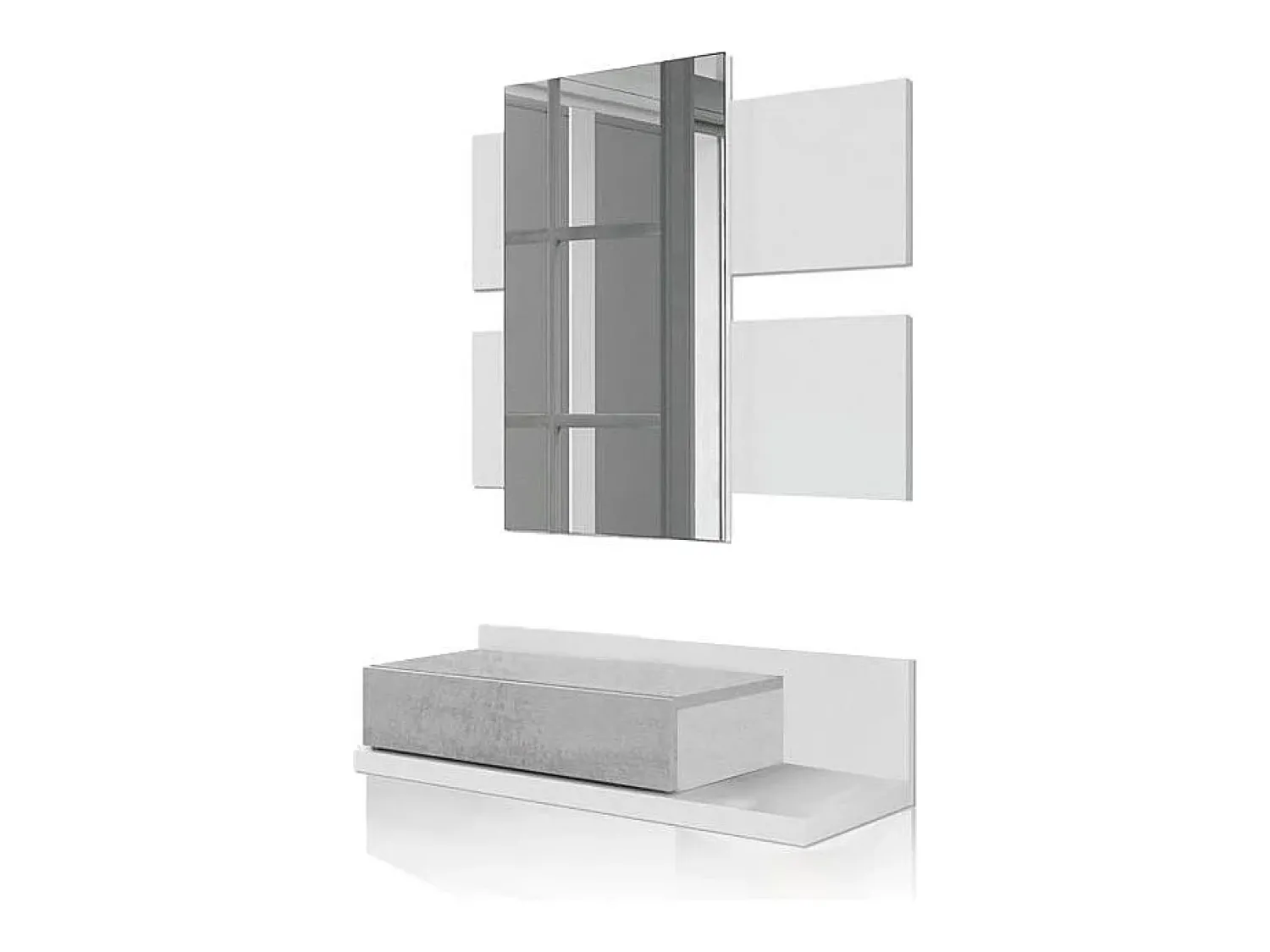 Consola|duehome Mobiliário de corredor Tekkan Cinzento