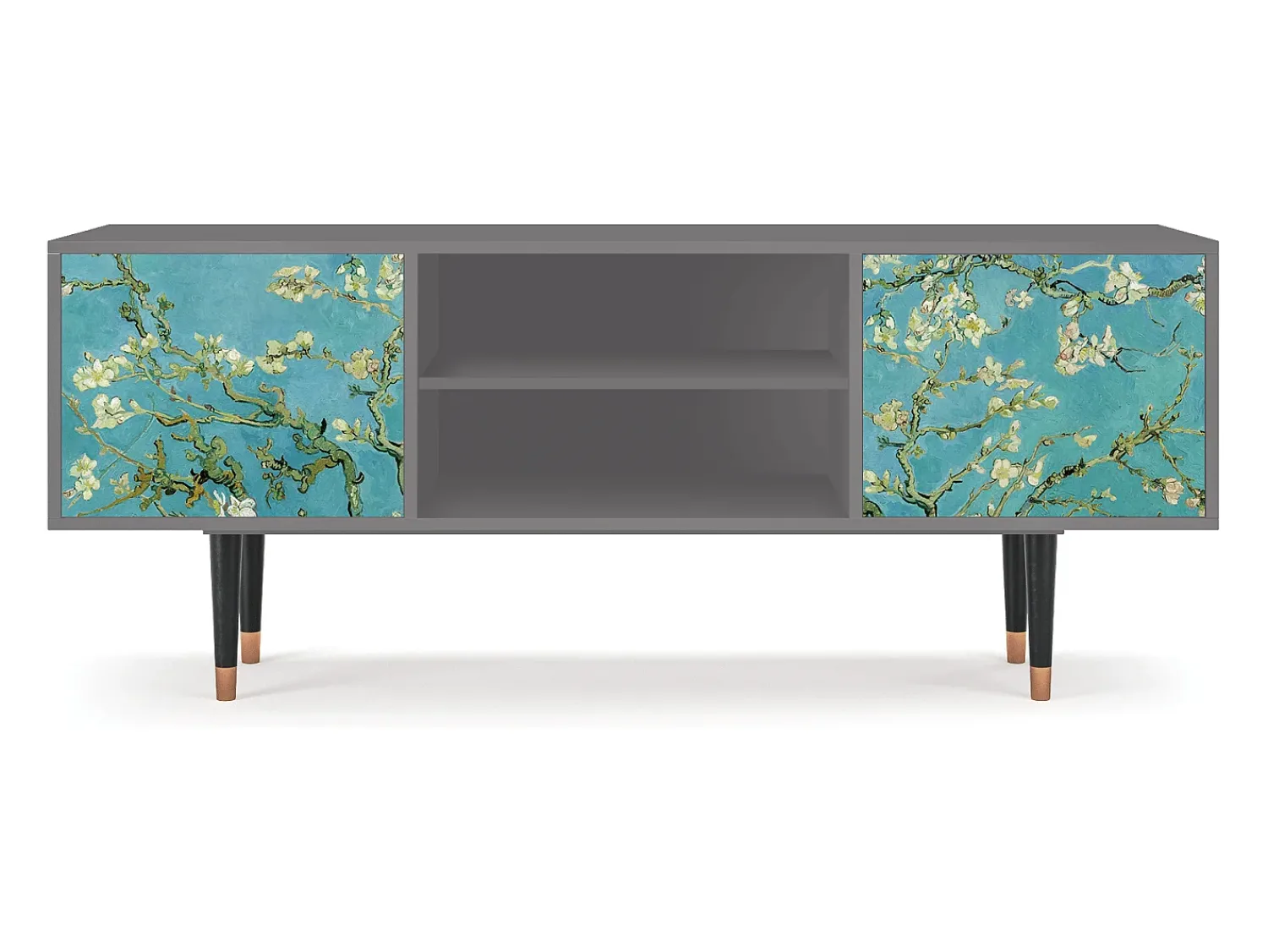 Móvel De Tv* Mueble de TV - 170х69х48 cm - T2 - Almond Blossom, Cinza Cinzento