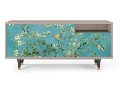 Mueble de TV - 125х56х41 cm - T7 - Almond Blossom, Latte^ Móvel De Tv