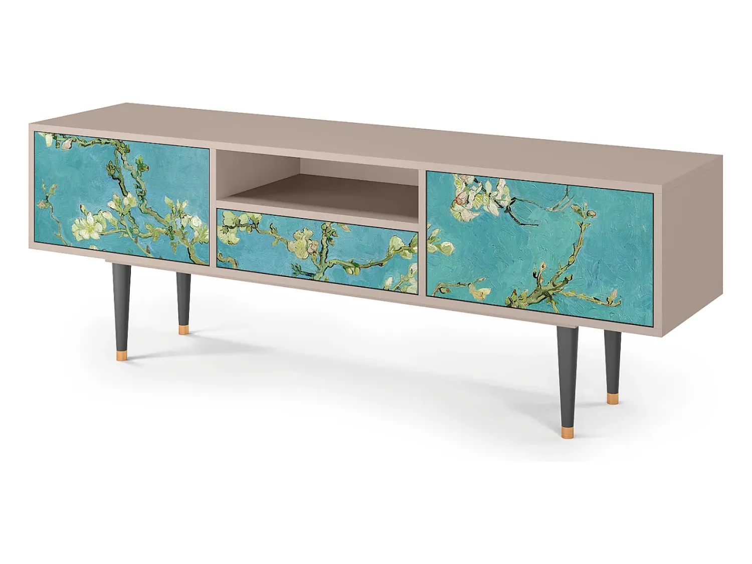 Mueble de TV - 170х59х41 cm - T6 - Almond Blossom, Latte Bege