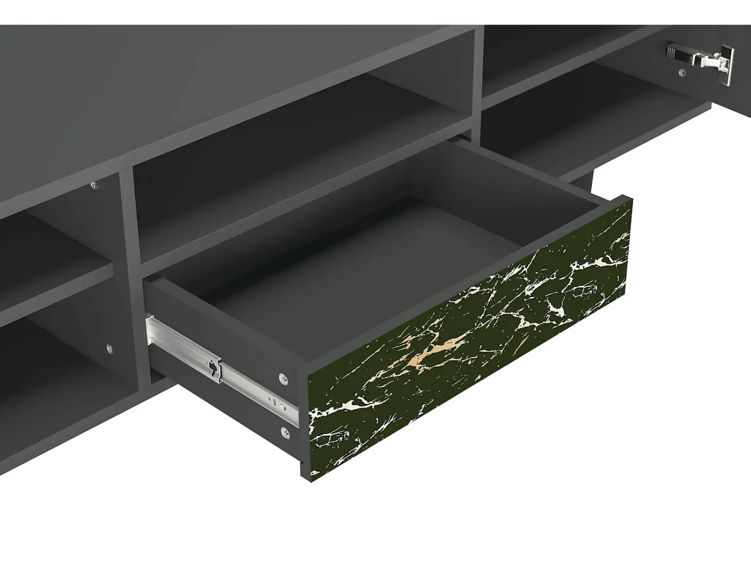 Mueble de TV - 170х59х41 cm - T6 - Amazon Forest, Antracite^ Móvel De Tv
