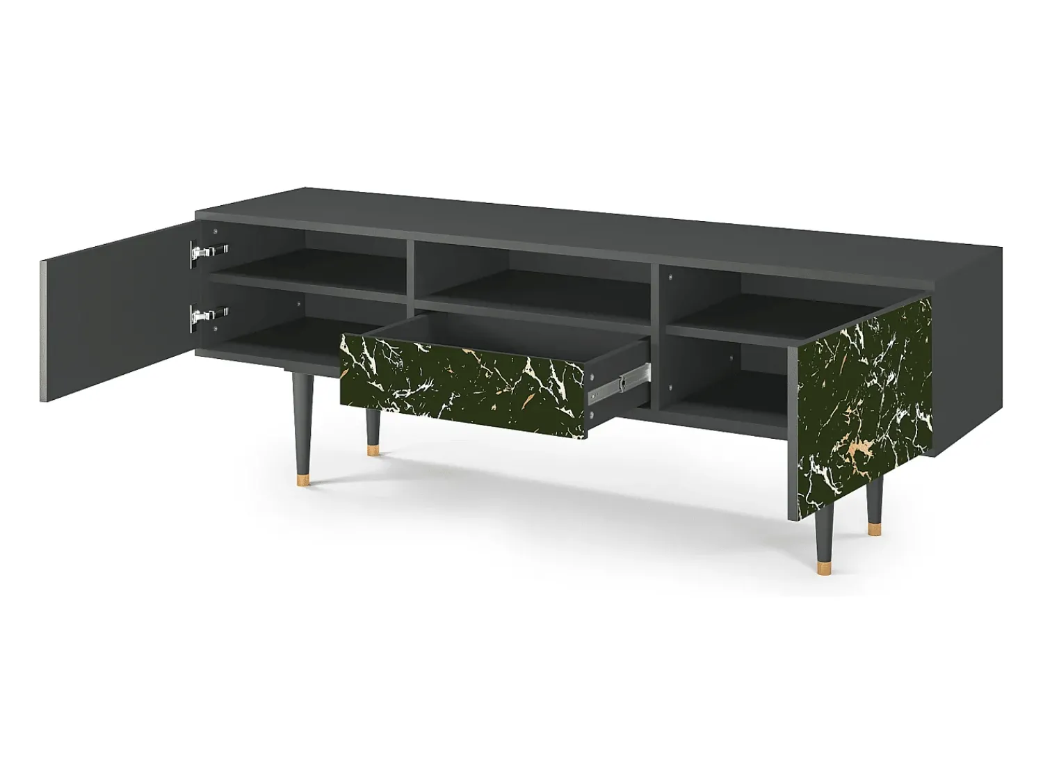 Mueble de TV - 170х59х41 cm - T6 - Amazon Forest, Antracite^ Móvel De Tv
