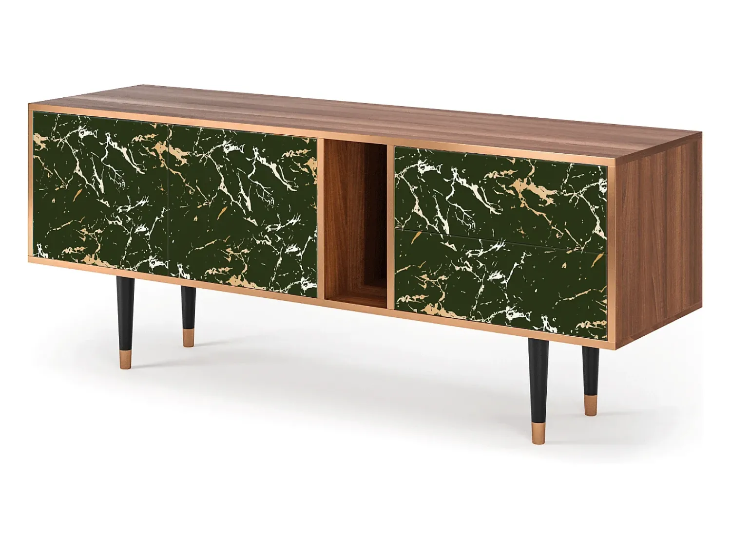 Clearance Mueble de TV - 170х69х48 cm - T1 - Amazon Forest, Nogueira Castanho