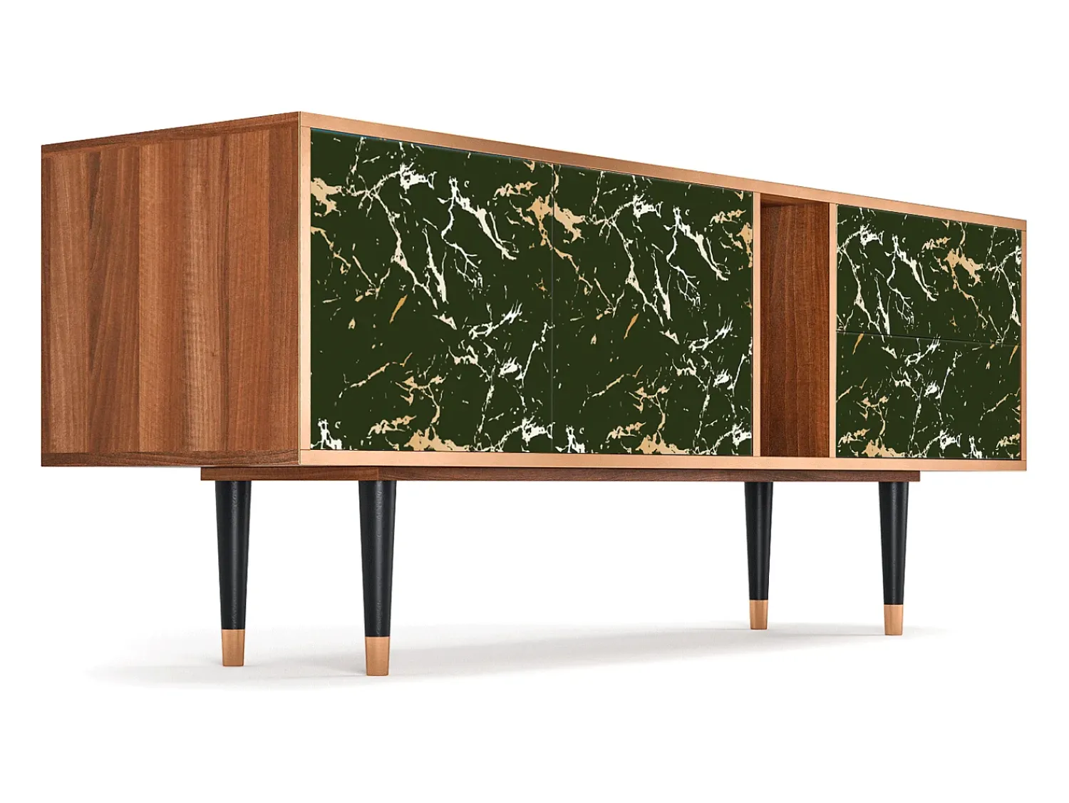Clearance Mueble de TV - 170х69х48 cm - T1 - Amazon Forest, Nogueira Castanho