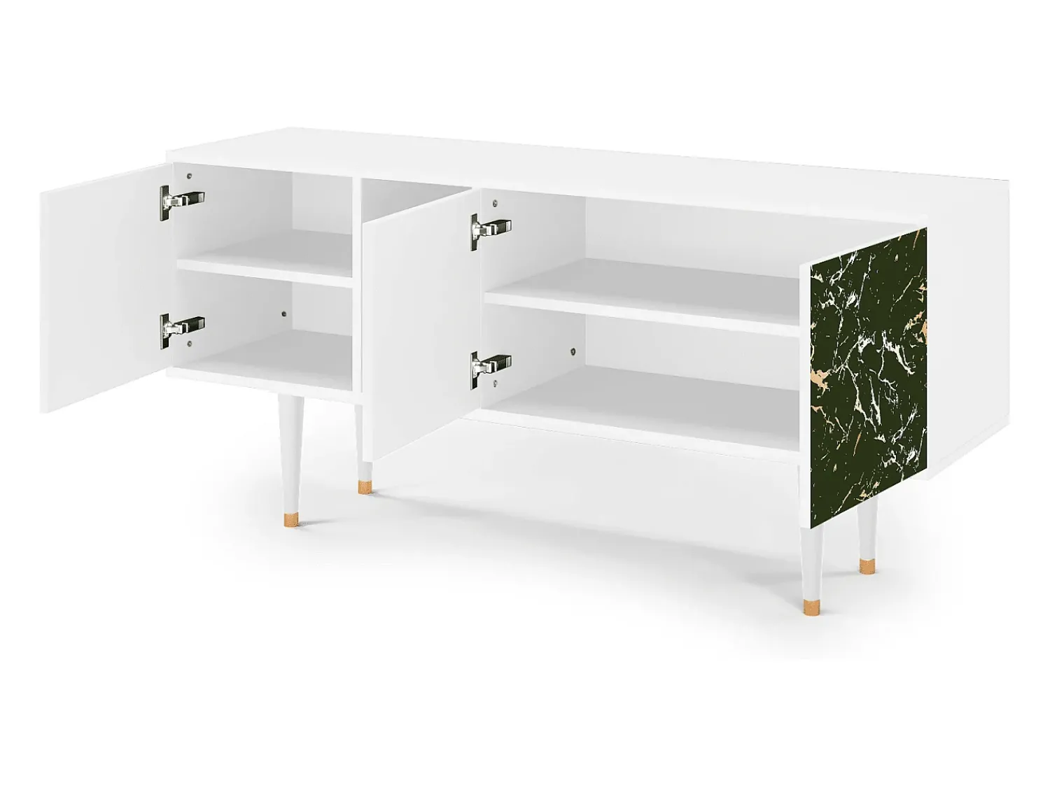 Mueble de TV - 150х69х41 cm - T5 - Amazon Forest, Branco^ Móvel De Tv