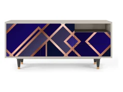 Mueble de TV - 125х56х41 cm - T7 - Aquamarine Getsby, Areia^ Móvel De Tv