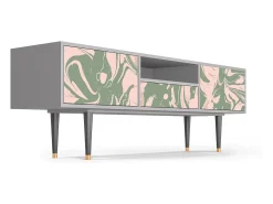 Móvel De Tv* Mueble de TV - 170х59х41 cm - T6 - Aquarelle, Cinza Cinzento