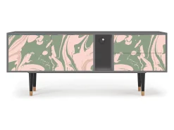 Clearance Mueble de TV - 170х69х48 cm - T1 - Aquarelle, Cinza Cinzento
