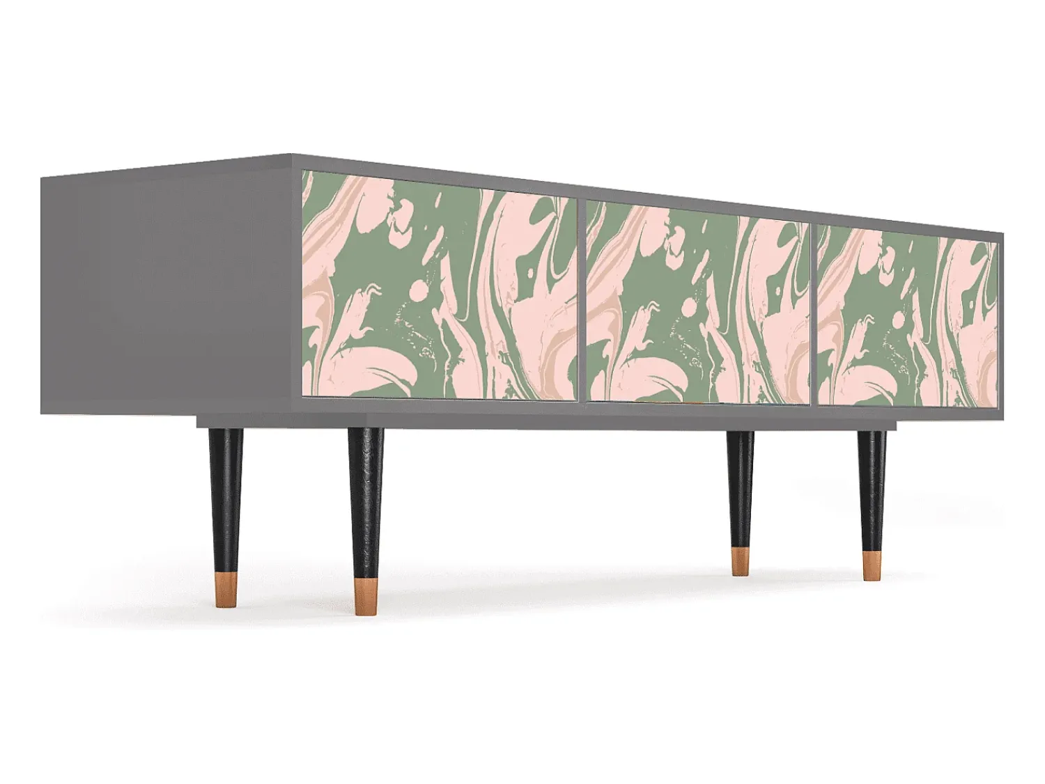 Mueble de TV - 170х59х48 cm - T4 - Aquarelle, Cinza^ Móvel De Tv