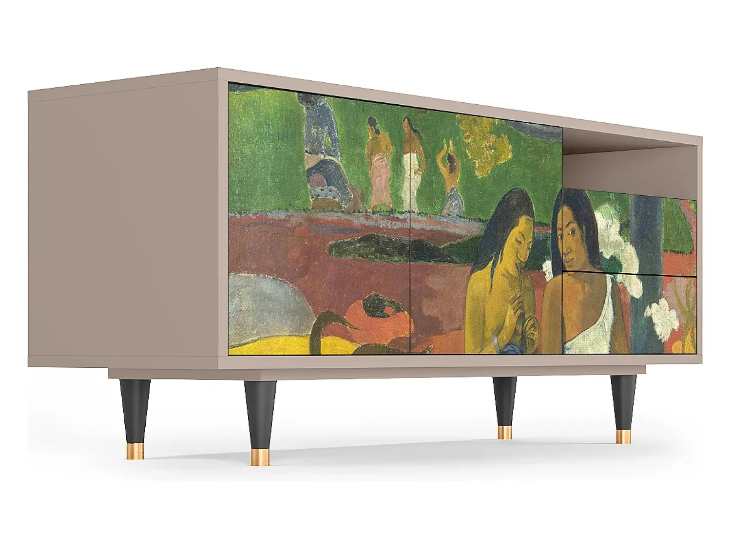 Móvel De Tv* Mueble de TV - 125х56х41 cm - T7 - Arearea , Latte Bege
