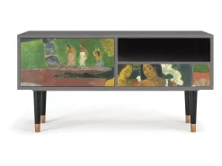 Mueble de TV - 115х59х48 cm - T3 - Arearea , Cinza^ Móvel De Tv