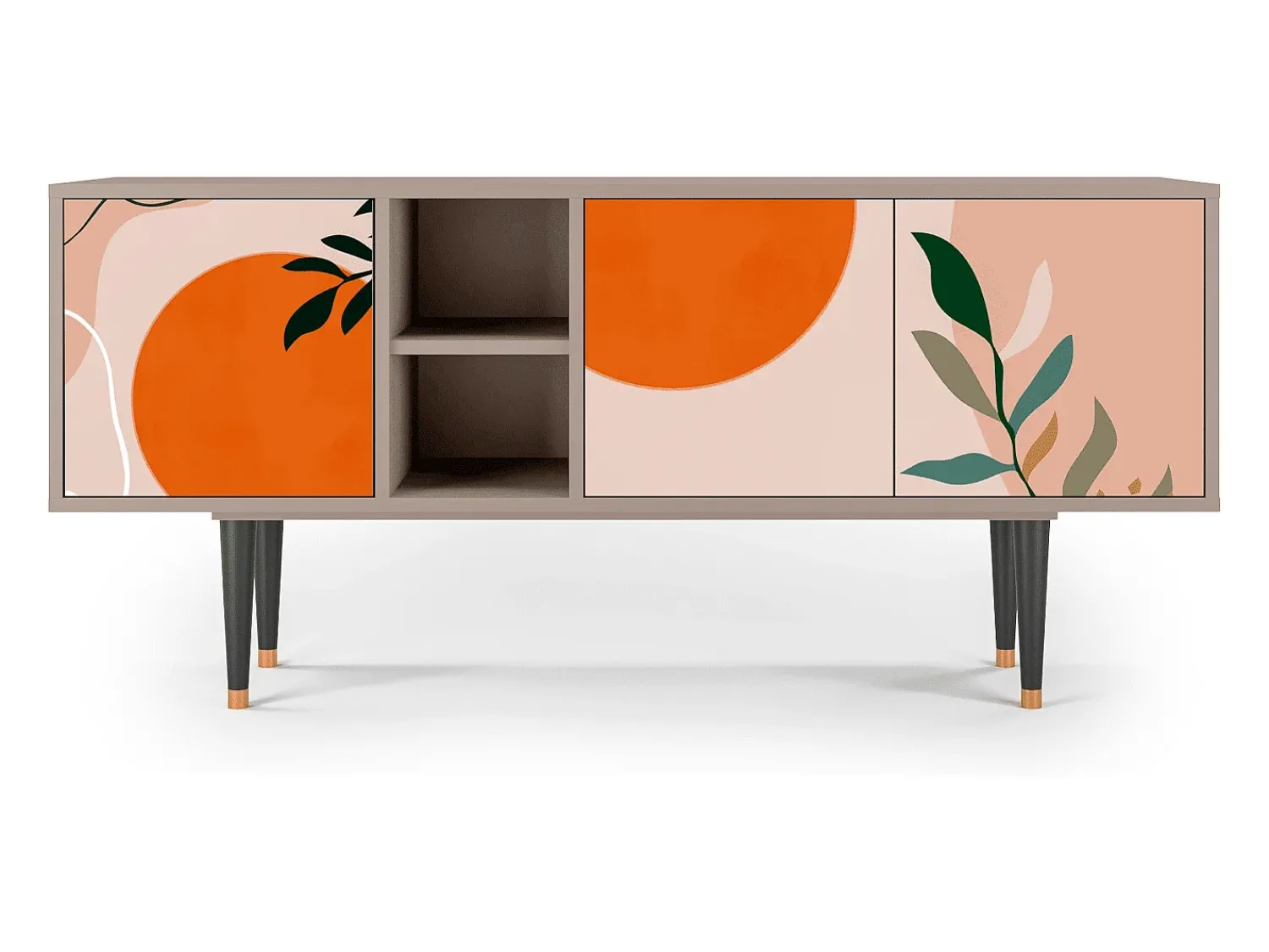 Móvel De Tv| Mueble de TV - 150х69х41 cm - T5 - Artwork, Areia Bege