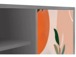 Móvel De Tv| Mueble de TV - 170х69х48 cm - T2 - Artwork, Cinza Cinzento