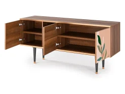 Móvel De Tv| Mueble de TV - 150х69х41 cm - T5 - Artwork, Nogueira Castanho