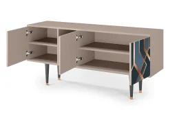 Mueble de TV - 150х69х41 cm - T5 - Ashy 1920', Latte^ Móvel De Tv