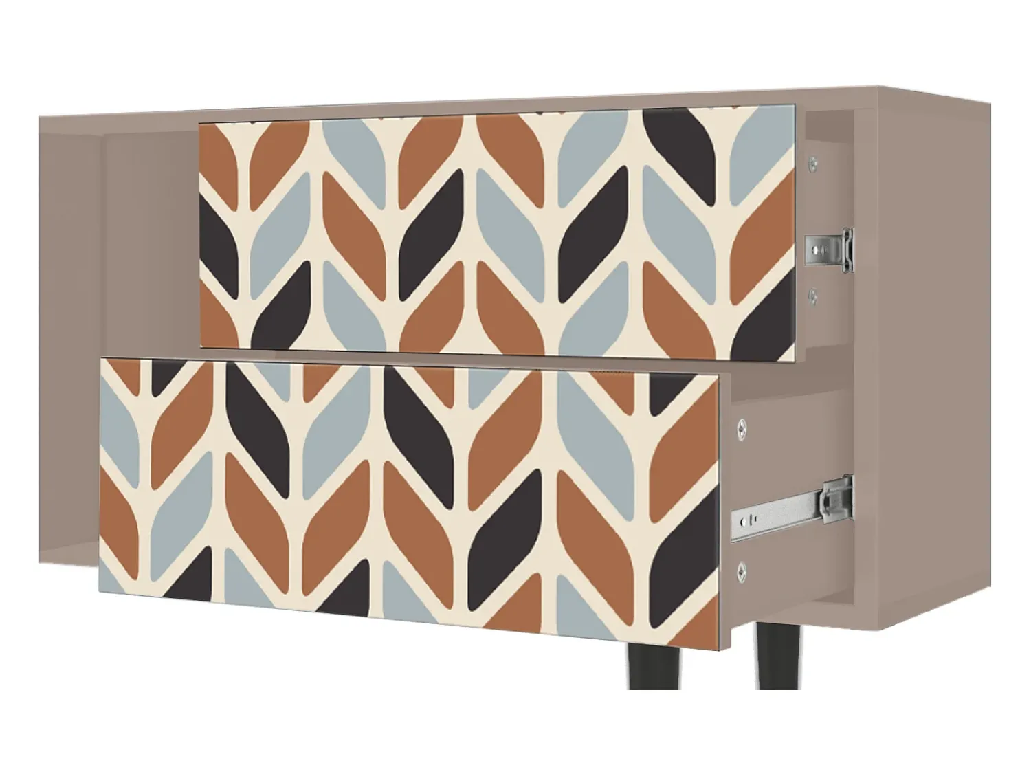 Móvel De Tv| Mueble de TV - 170х69х48 cm - T1 - Beige Laure, Latte Bege