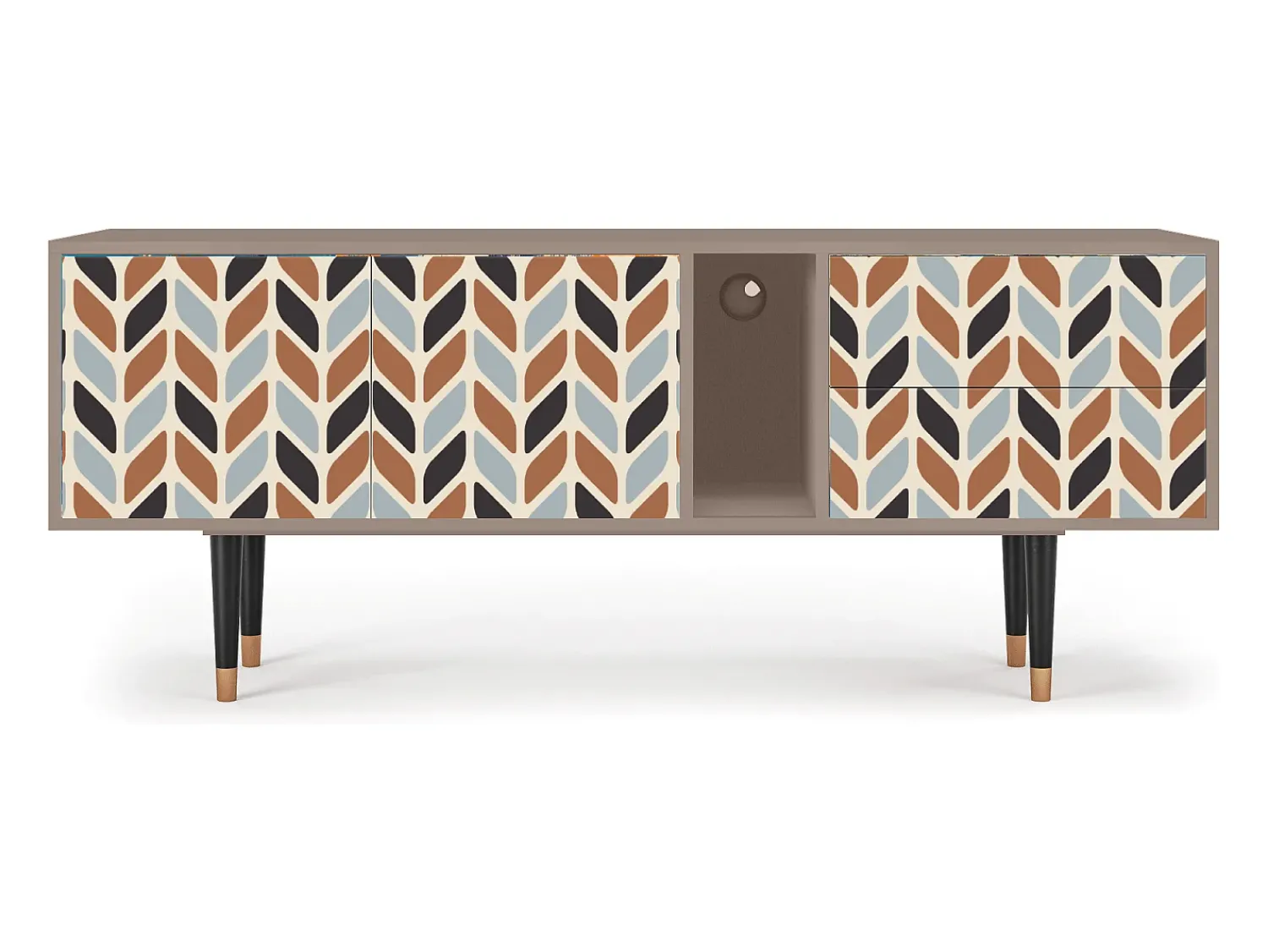 Móvel De Tv| Mueble de TV - 170х69х48 cm - T1 - Beige Laure, Latte Bege