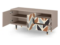 Móvel De Tv| Mueble de TV - 125х56х41 cm - T7 - Beige Laure, Latte Bege
