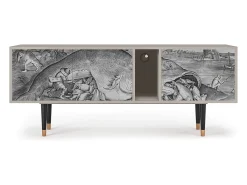 Móvel De Tv| Mueble de TV - 170х69х48 cm - T1 - Big Fish Eat Little, Areia Bege