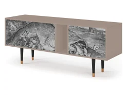 Móvel De Tv| Mueble de TV - 170х69х48 cm - T1 - Big Fish Eat Little, Latte Bege