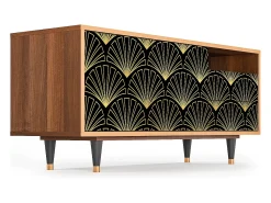 Móvel De Tv* Mueble de TV - 125х56х41 cm - T7 - Bird of Juno, Nogueira Castanho