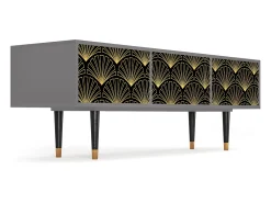 Móvel De Tv| Mueble de TV - 170х59х48 cm - T4 - Bird of Juno, Cinza Cinzento