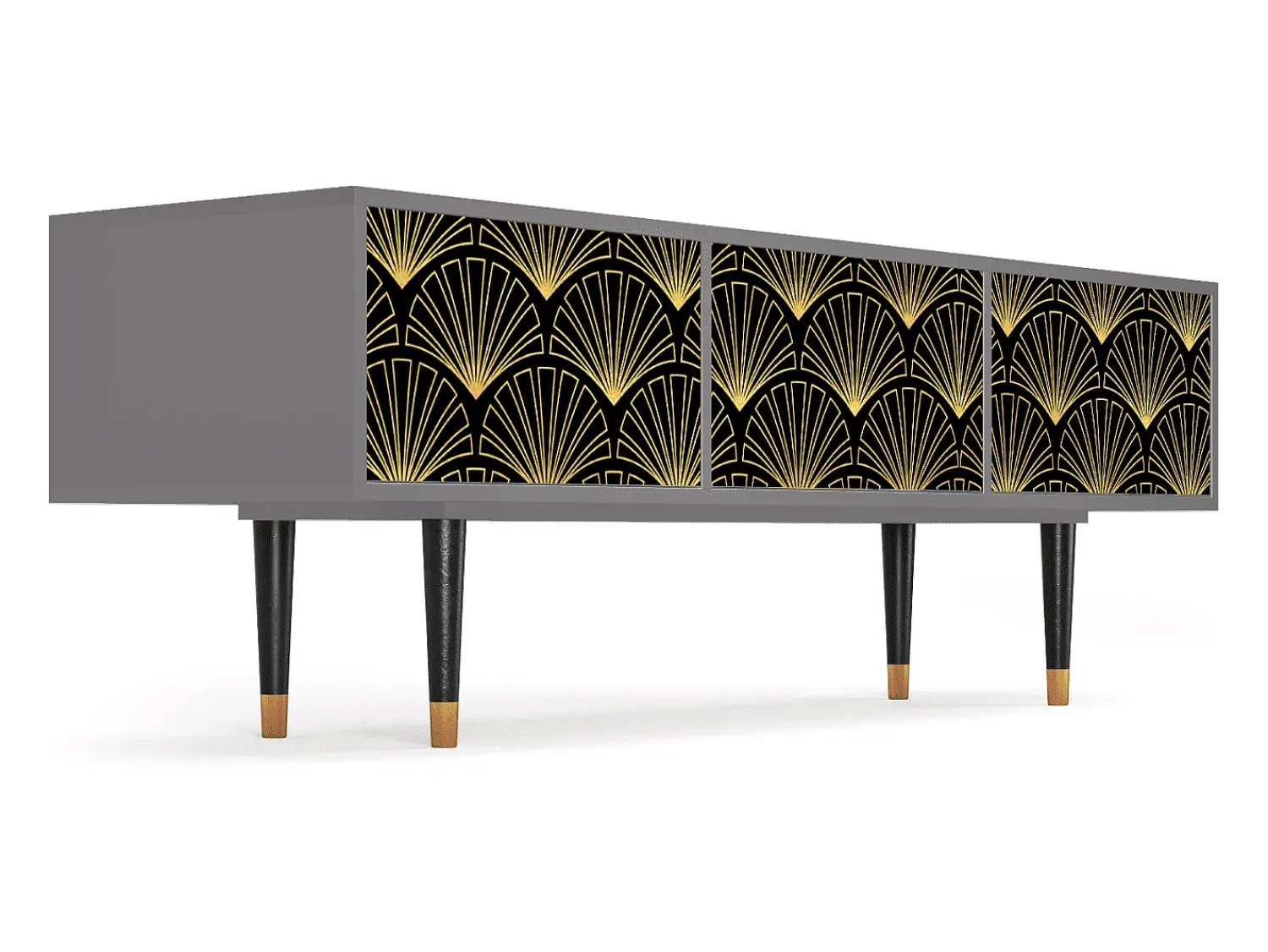 Móvel De Tv| Mueble de TV - 170х59х48 cm - T4 - Bird of Juno, Cinza Cinzento