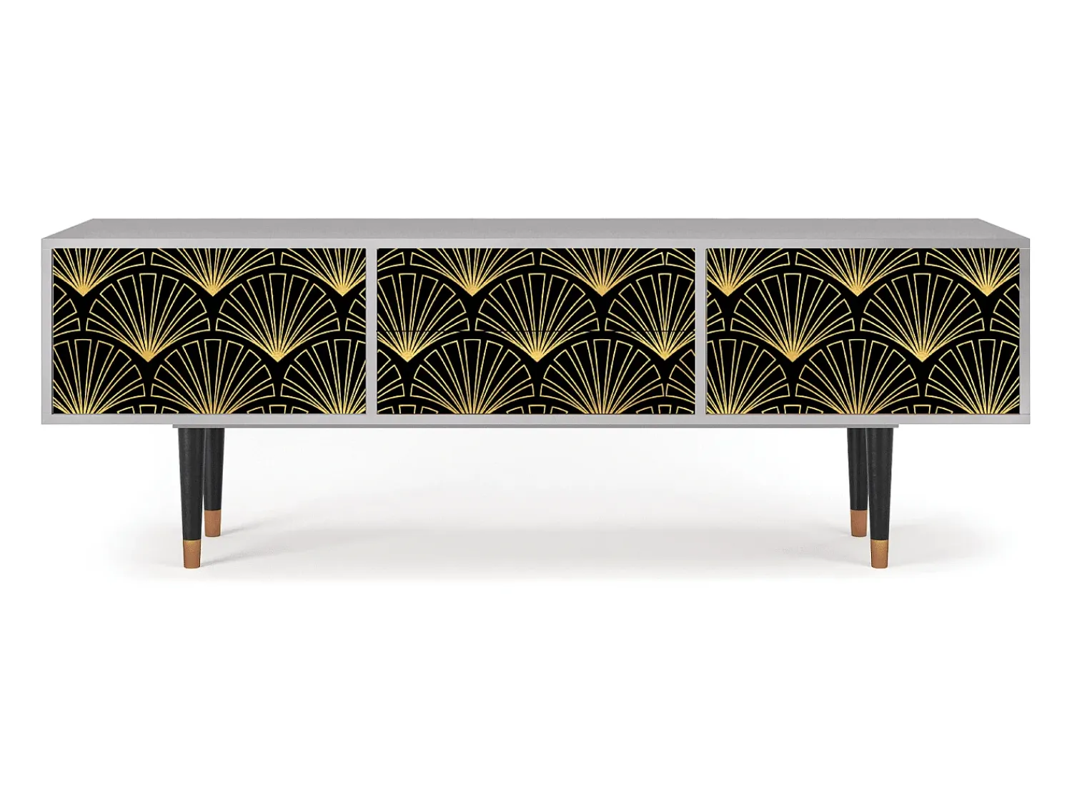Móvel De Tv| Mueble de TV - 170х59х48 cm - T4 - Bird of Juno, Cinza Cinzento