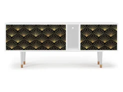 Móvel De Tv| Mueble de TV - 170х69х48 cm - T1 - Bird of Juno, Branco Bege