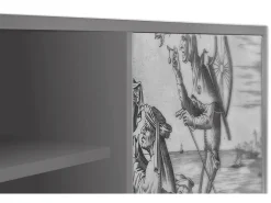 Móvel De Tv* Mueble de TV - 170х69х48 cm - T2 - Blau Schuyte, Cinza Cinzento