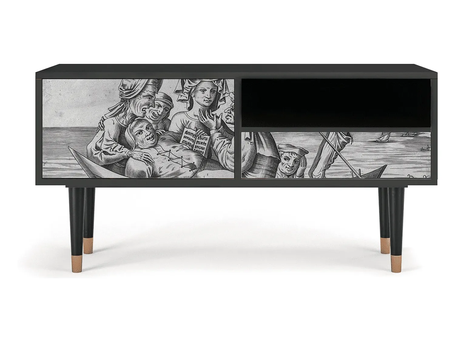 Mueble de TV - 115х59х48 cm - T3 - Blau Schuyte, Antracite^ Móvel De Tv