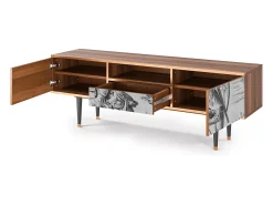 Clearance Mueble de TV - 170х59х41 cm - T6 - Blau Schuyte, Nogueira Castanho
