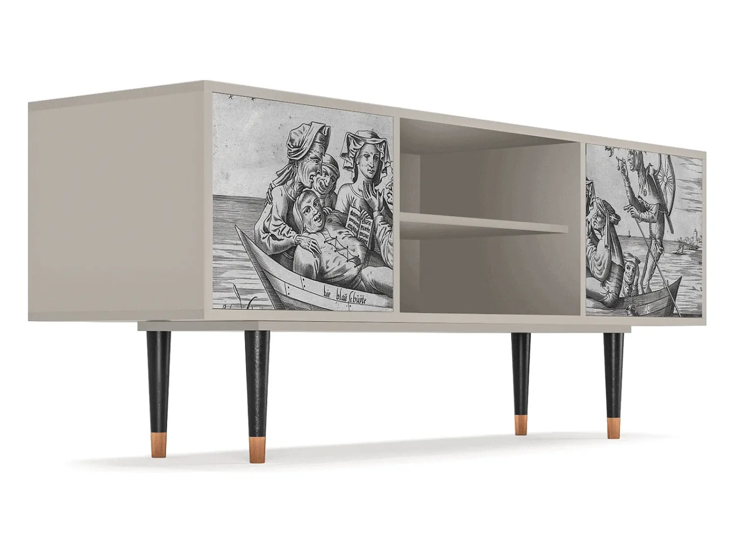 Discount Mueble de TV - 170х69х48 cm - T2 - Blau Schuyte, Areia Bege