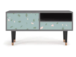 Clearance Mueble de TV - 115х59х48 cm - T3 - Blue Drops, Cinza Cinzento