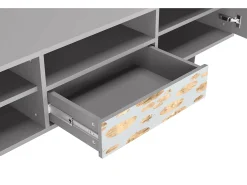Mueble de TV - 170х59х41 cm - T6 - Blue Giraffe, Cinza^ Móvel De Tv
