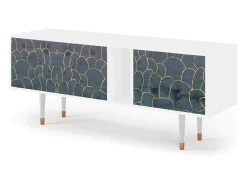 Móvel De Tv* Mueble de TV - 170х69х48 cm - T1 - Blue Lagoon, Branco Bege