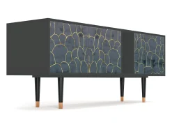 Clearance Mueble de TV - 170х69х48 cm - T1 - Blue Lagoon, Antracite Cinza antracite