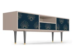 Móvel De Tv* Mueble de TV - 170х59х41 cm - T6 - Blue Lotus, Latte Bege