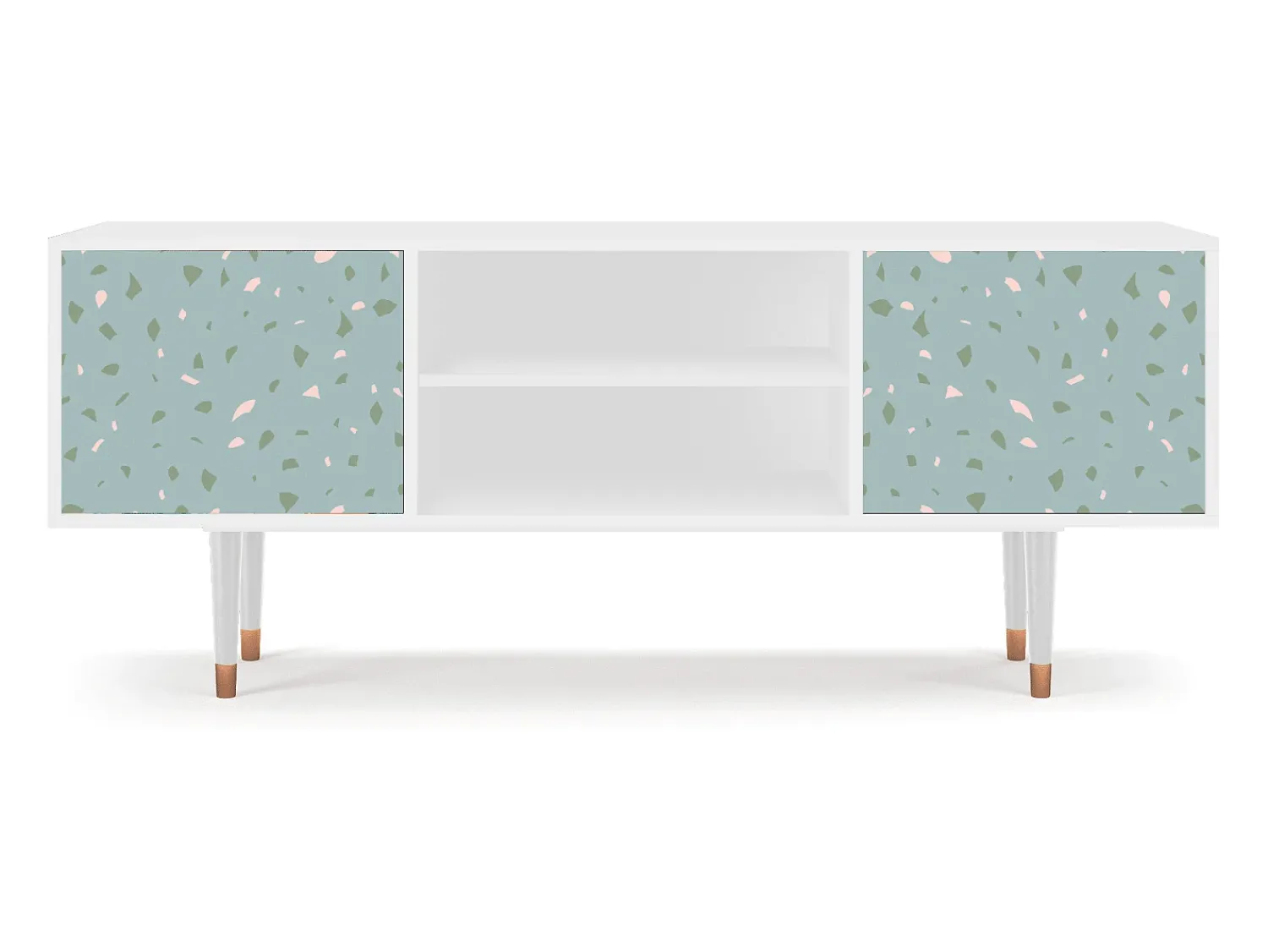 Móvel De Tv* Mueble de TV - 170х69х48 cm - T2 - Blue Drops, Branco Bege