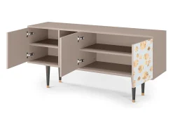 Móvel De Tv| Mueble de TV - 150х69х41 cm - T5 - Blue Giraffe, Latte Bege