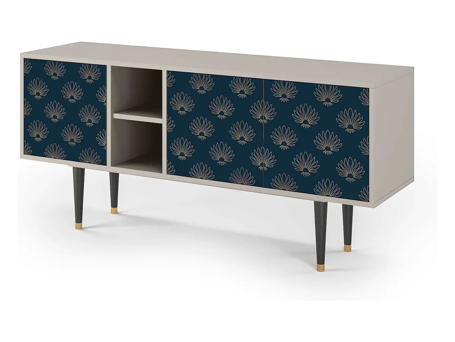 Mueble de TV - 150х69х41 cm - T5 - Blue Lotus, Areia^ Móvel De Tv
