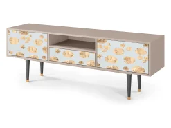 Móvel De Tv| Mueble de TV - 170х59х41 cm - T6 - Blue Giraffe, Areia Bege