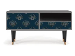 Móvel De Tv* Mueble de TV - 115х59х48 cm - T3 - Blue Lotus, Cinza Cinzento
