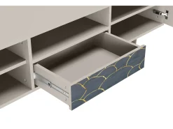 Móvel De Tv| Mueble de TV - 170х59х41 cm - T6 - Blue Lagoon, Areia Bege