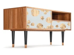 Móvel De Tv| Mueble de TV - 115х59х48 cm - T3 - Blue Giraffe, Nogueira Castanho
