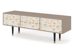 Móvel De Tv| Mueble de TV - 170х59х48 cm - T4 - Blue Giraffe, Latte Bege