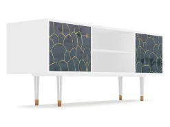 Mueble de TV - 170х69х48 cm - T2 - Blue Lagoon, Branco^ Móvel De Tv