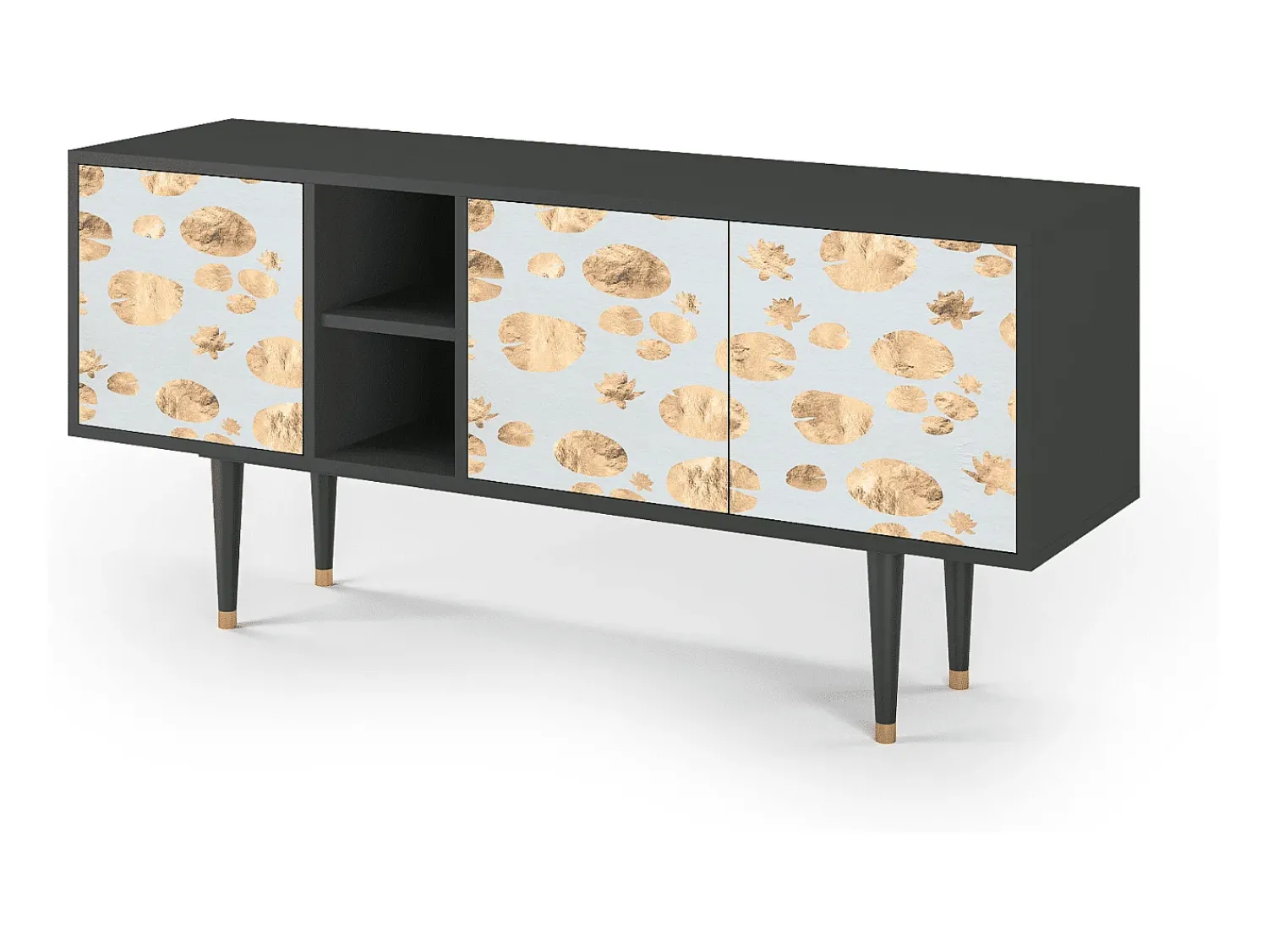 Móvel De Tv* Mueble de TV - 150х69х41 cm - T5 - Blue Giraffe, Antracite Cinza antracite