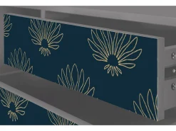 Móvel De Tv| Mueble de TV - 170х59х48 cm - T4 - Blue Lotus, Cinza Cinzento